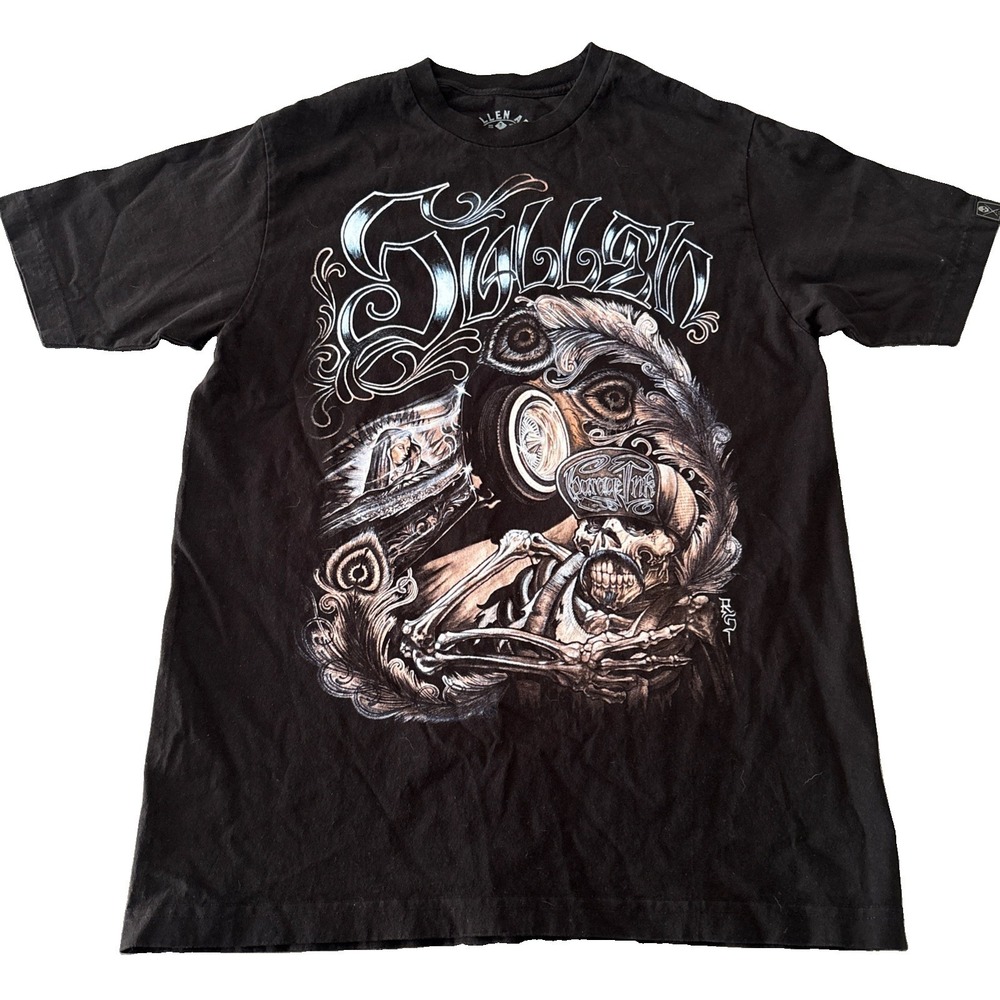 Garage Ink Sullen Art Collective Graphic T-Shirt Medium Black short slv tee